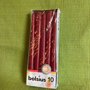 Red Candles New Tapers Set 10